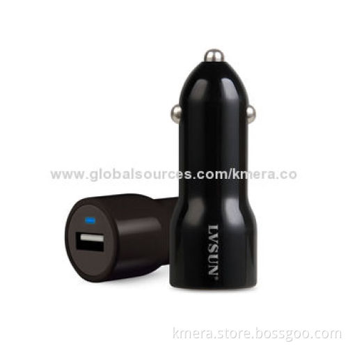 USB Car Charger with Mini Size and Multiple Protections, 2.4A Maximum CurrentNew